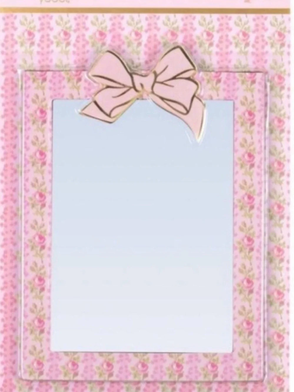 LoveShackFancy Pink Floral Magnetic Mirror & Dry Erase Board
